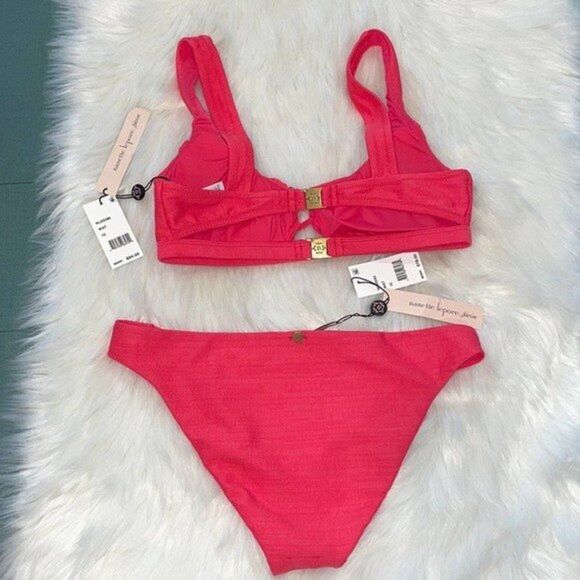 Nanette Lepore Womens Size 10 Swimsuit SET Pink - Picture 2 of 10